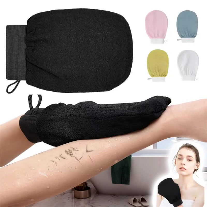 Moroccan Hammam Bath Scrub Glove Exfoliating Body Facial Tan Massage Glove Exfoliator Glove Random Color Bath Shower Wash