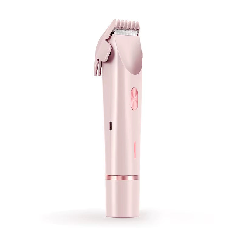Rechargeable Wireless Electric Hair Clipper, 2-In-1 Dual Blade, Women'S Bikini Trimmer, Underarm Arm, Private Area, Pubic Hair, Leg IPX7 Waterproof Electric Shaver, Painless Hair Removal Device